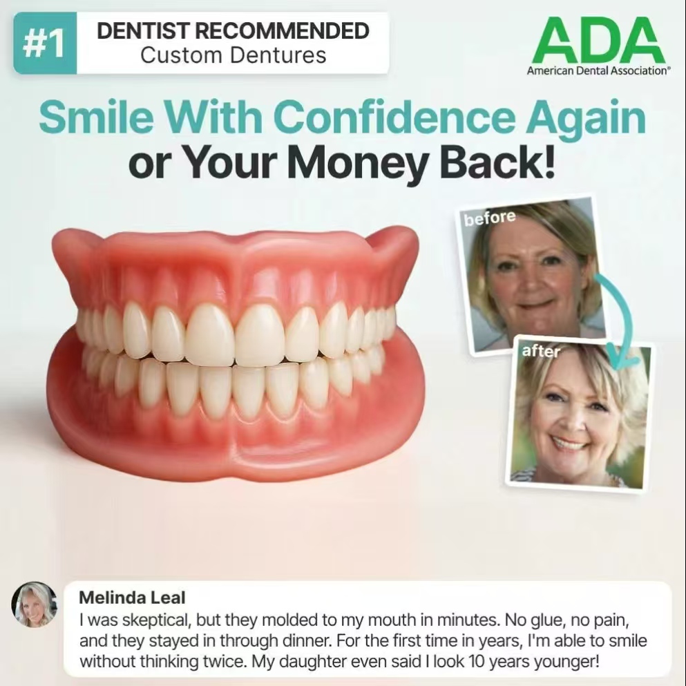 Snap-On Denture Kit – Adjustable Denture Cover Set, Comfortable Fit, Portable Denture Care Kit for Daily Smile Enhancement