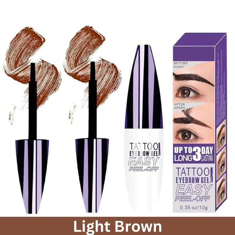 Peel Off Tattoo Eyebrow Gel, Long Lasting Waterproof Brow Makeup