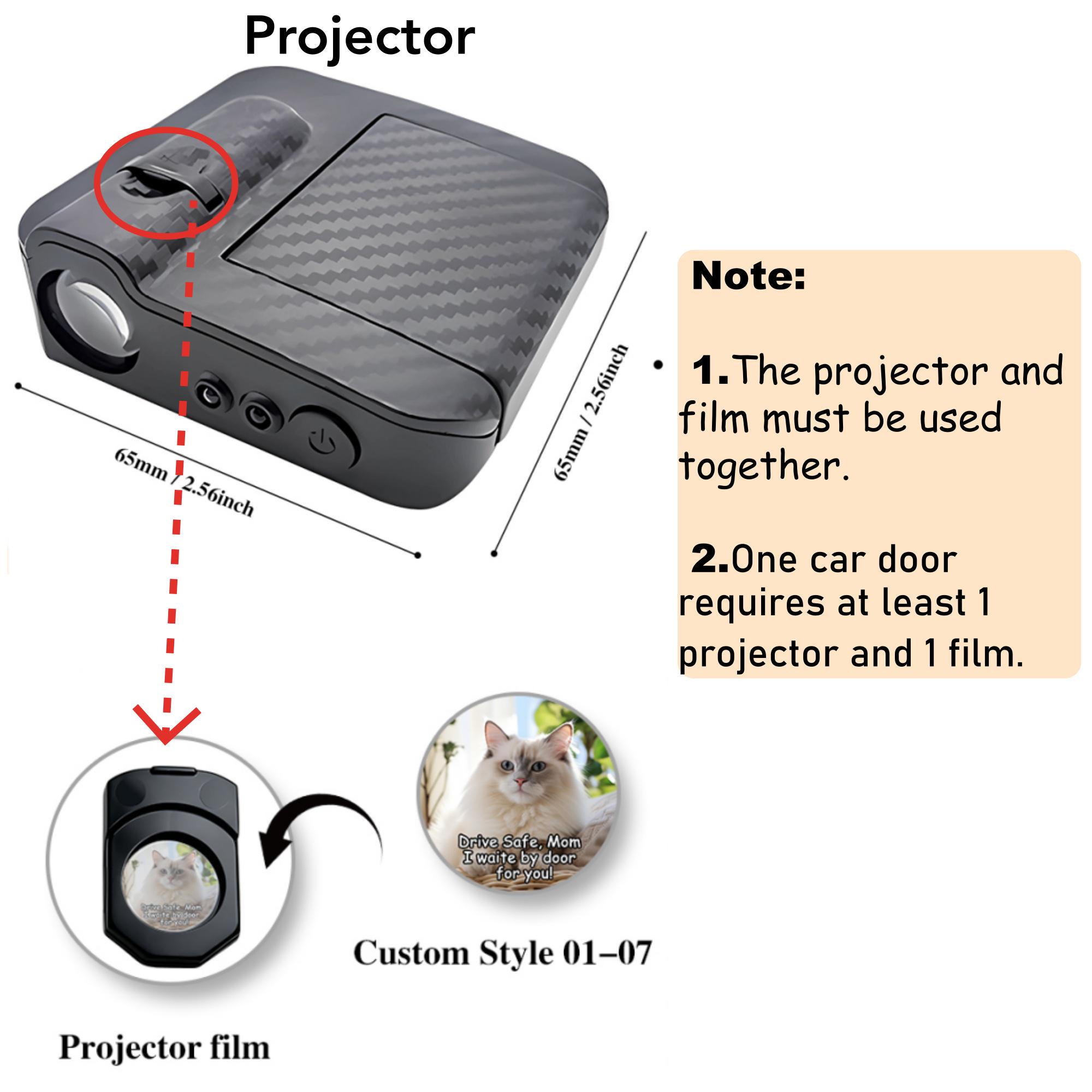Custom Car Door Projector Lights – Personalized Logo, Photo & Text Welcome Lights