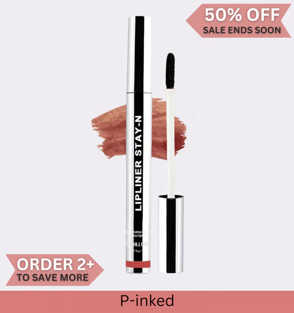 Long Lasting Liquid Lip Liner, Waterproof Non‑Transfer Matte Lip Makeup
