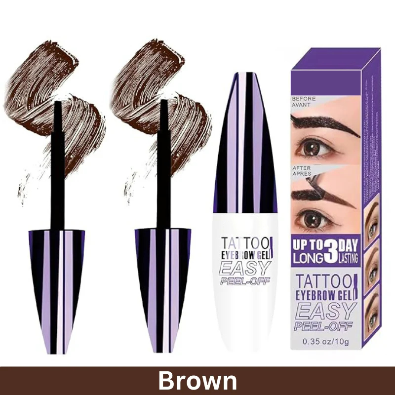Peel Off Tattoo Eyebrow Gel, Long Lasting Waterproof Brow Makeup