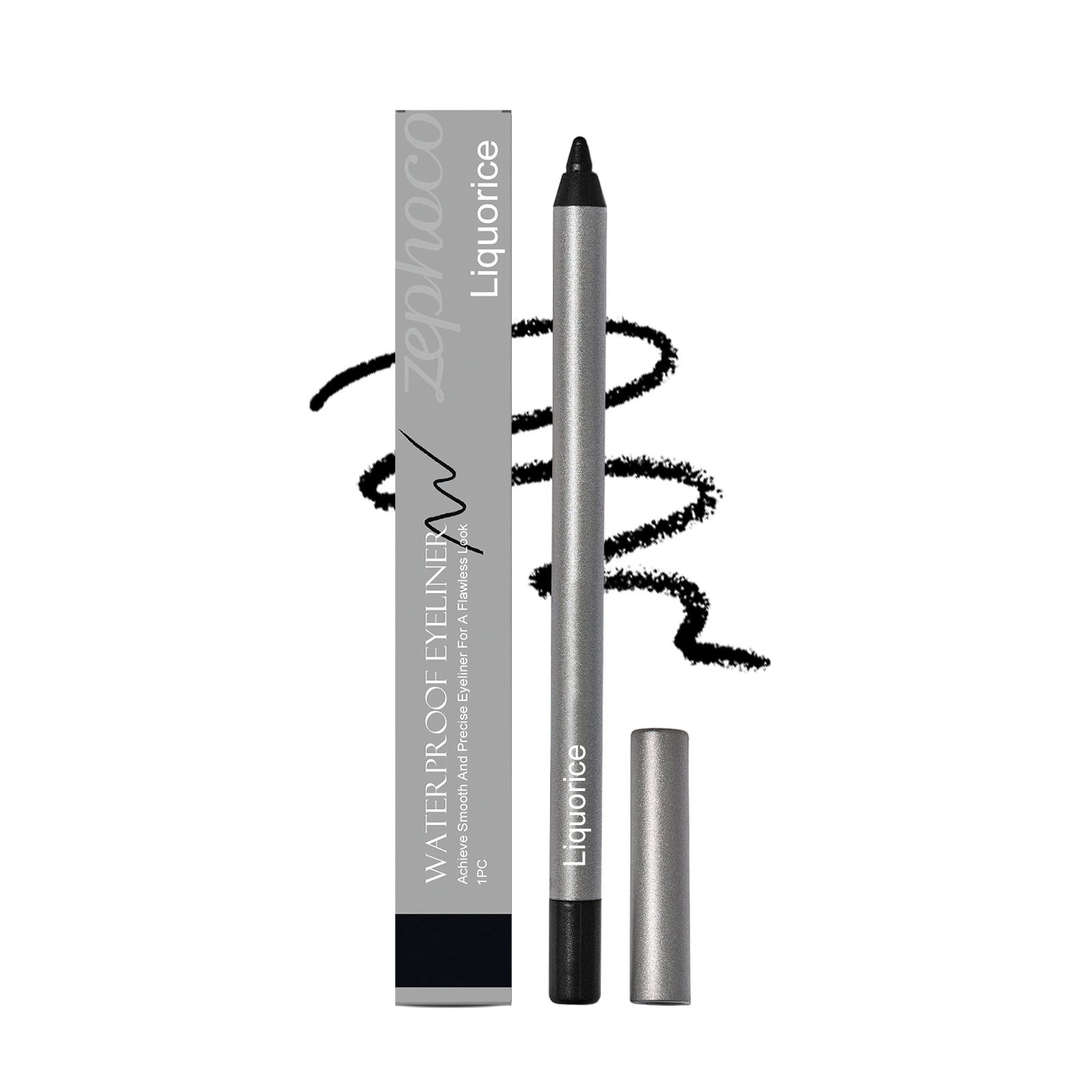 1440 Longwear Black Eyeliner Pencil, Waterproof Smudge‑Proof Eye Liner