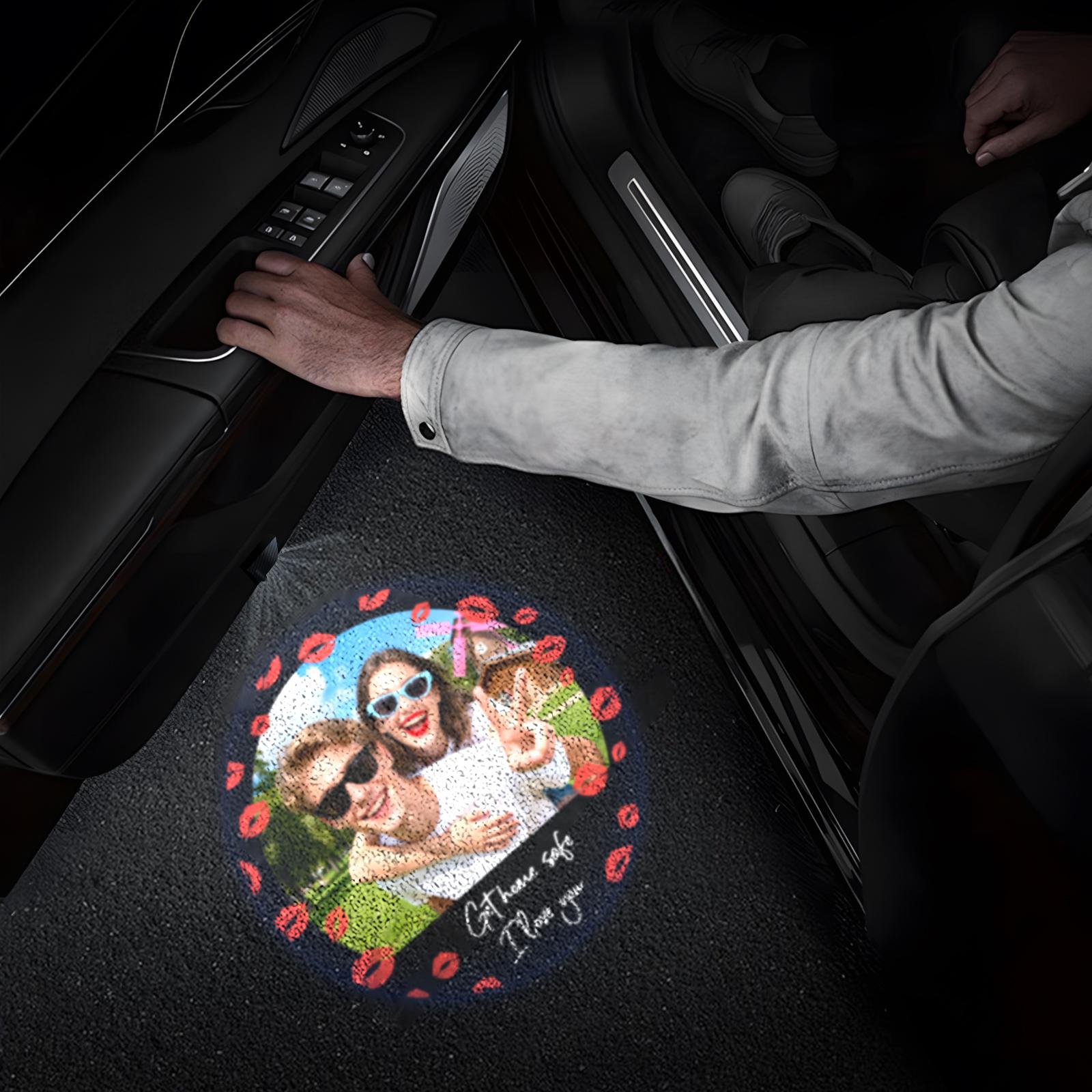 Custom Car Door Projector Lights – Personalized Logo, Photo & Text Welcome Lights