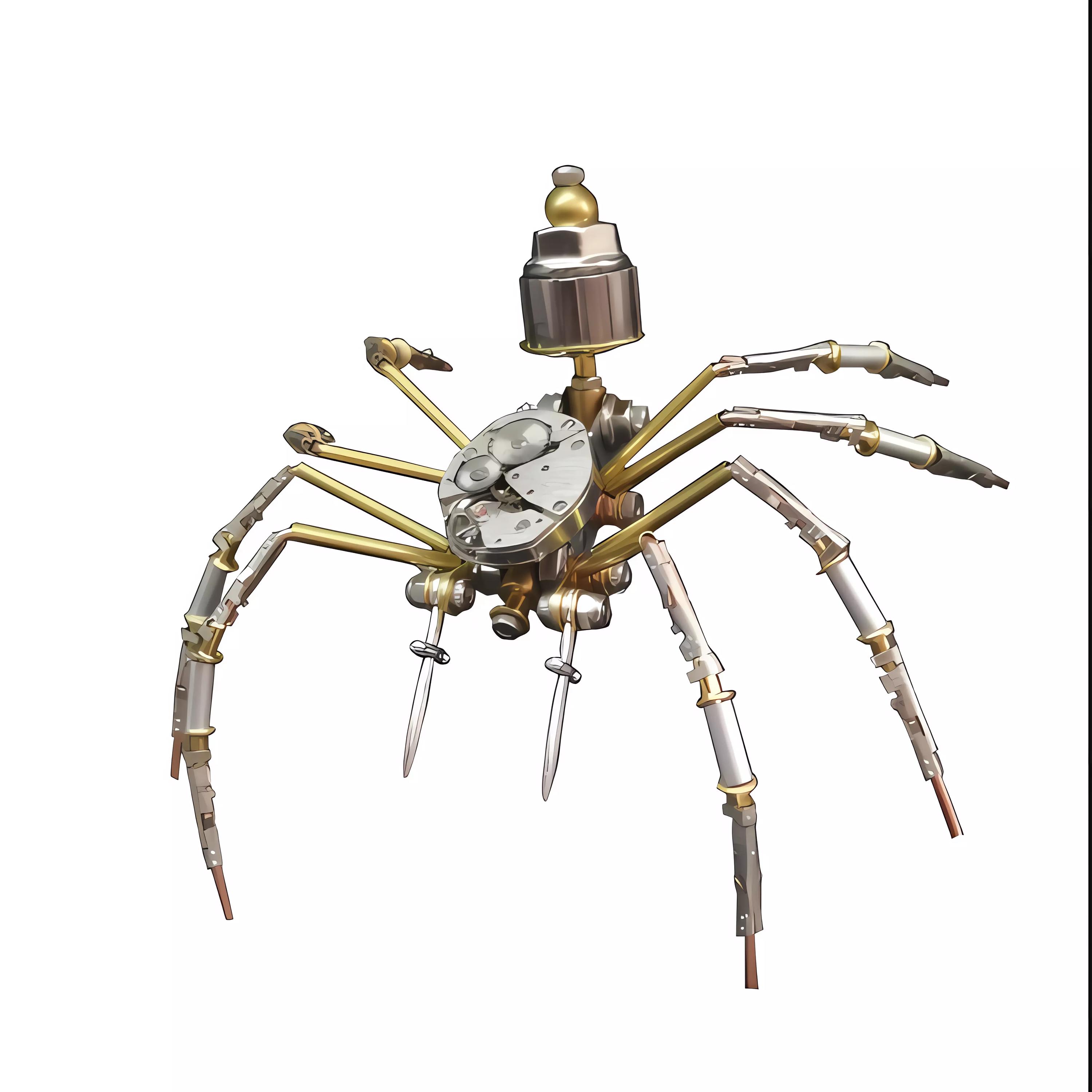 Steampunk Mechanical Cicada Metal Assembly Kit | Handmade Gear Insect Sculpture