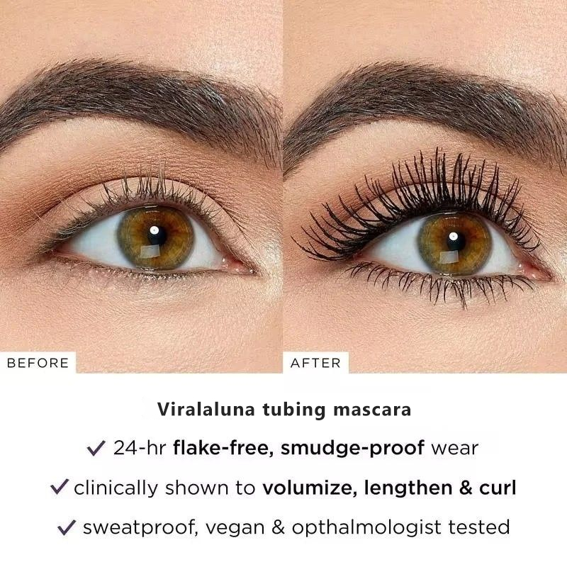 Tubing Lash Primer, Eyelash Primer for Volume & Length, White Lash Base Mascara Primer, Smudge Resistant Lash Enhancer for Fuller Looking Lashes