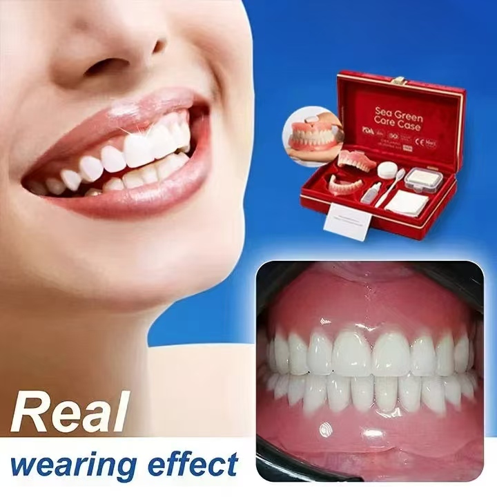 Premium Denture Care Kit – Denture Cleaning & Storage Set with Cleaning Tools, Portable Denture Maintenance Case for Daily Care