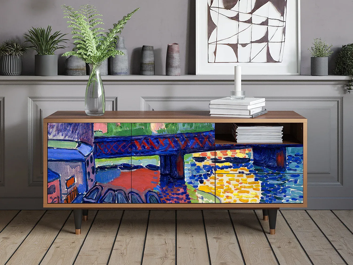 Wohnzimmer und Flur,Wohnzimmermöbel,TV-Board-HOMELORAE