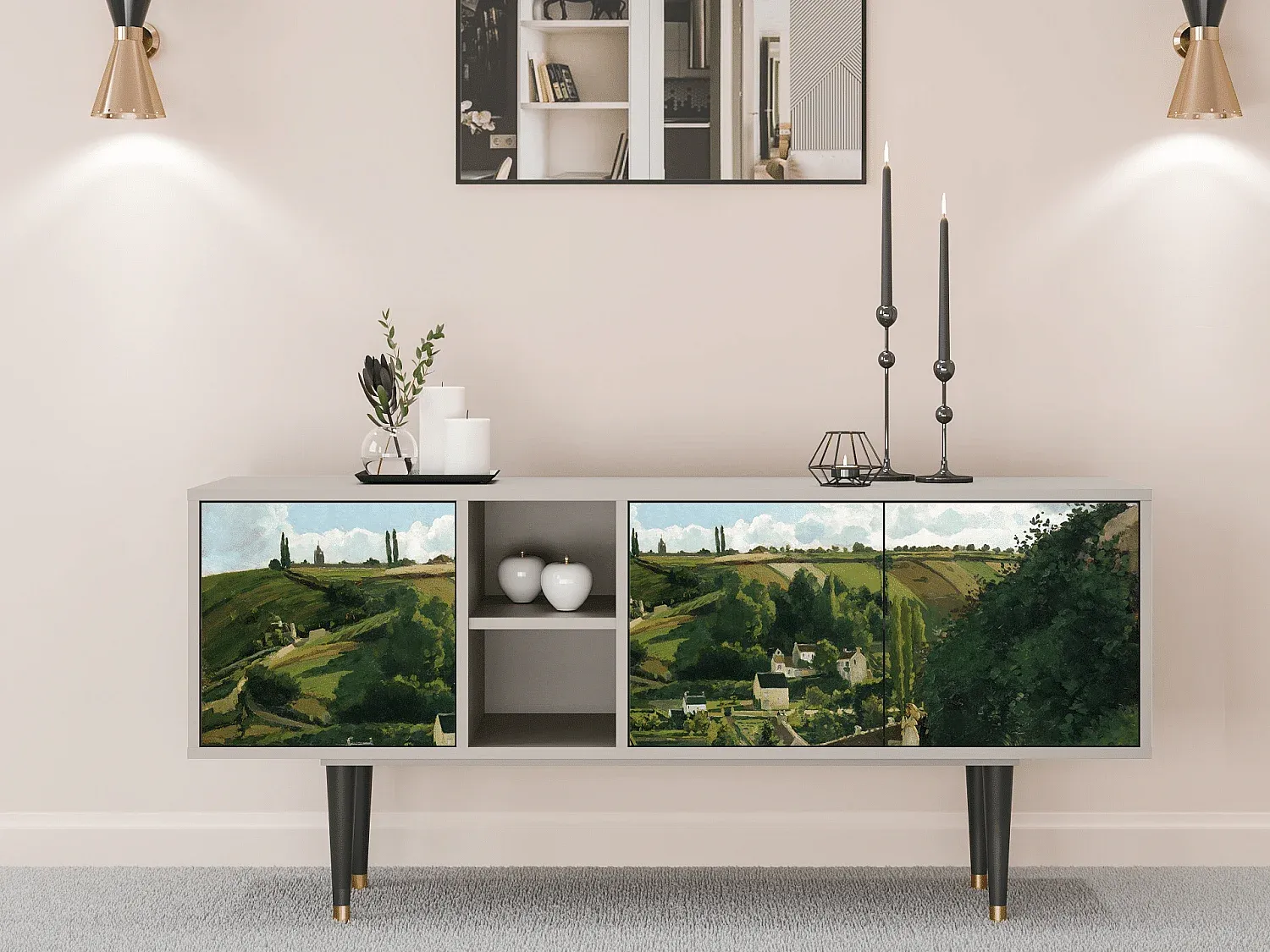 Wohnzimmer und Flur,Wohnzimmermöbel,TV-Board-HOMELORAE
