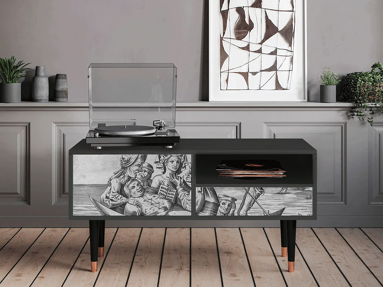 Wohnzimmer und Flur,Wohnzimmermöbel,TV-Board-HOMELORAE