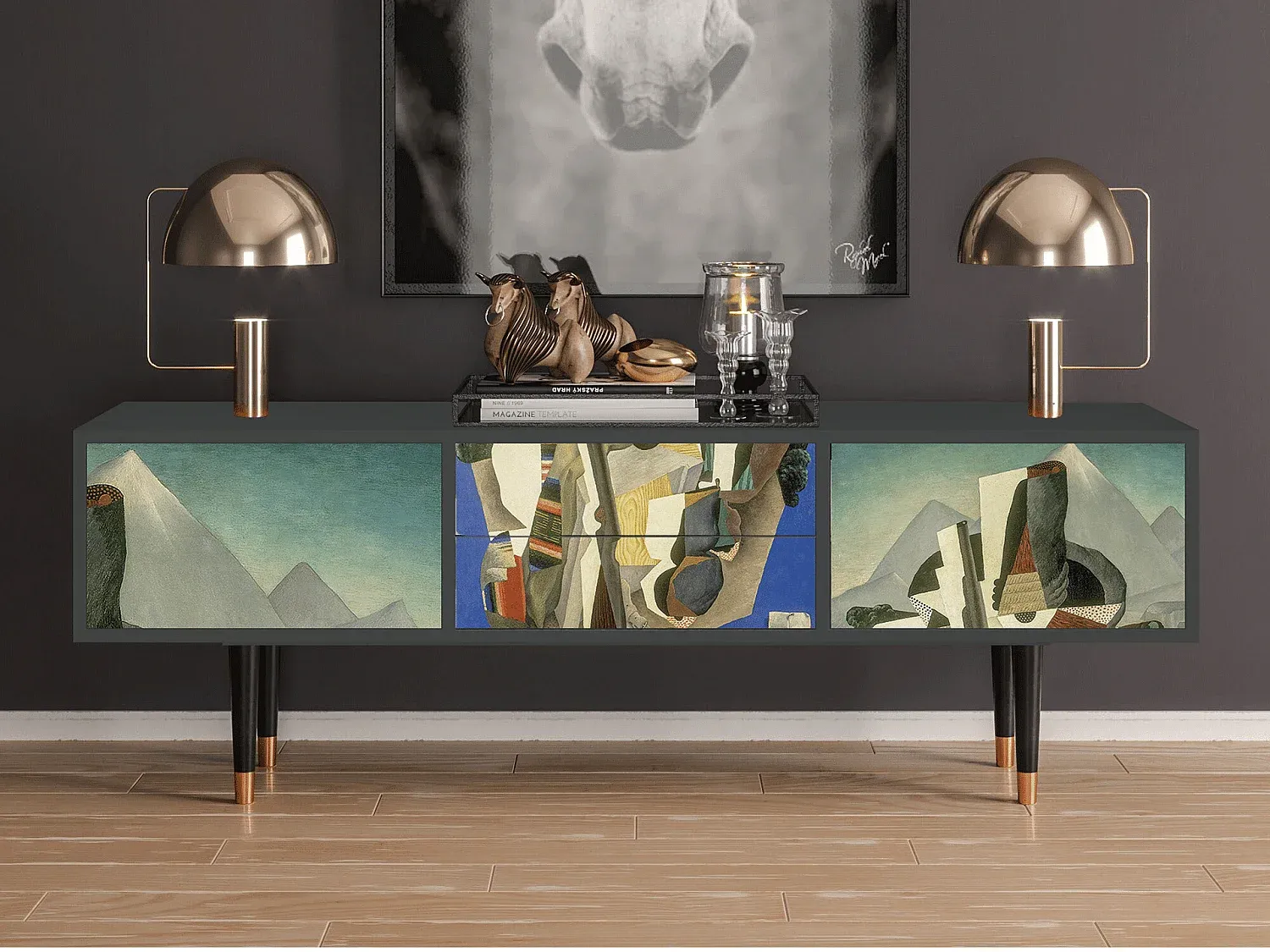 Wohnzimmer und Flur,Wohnzimmermöbel,TV-Board-HOMELORAE