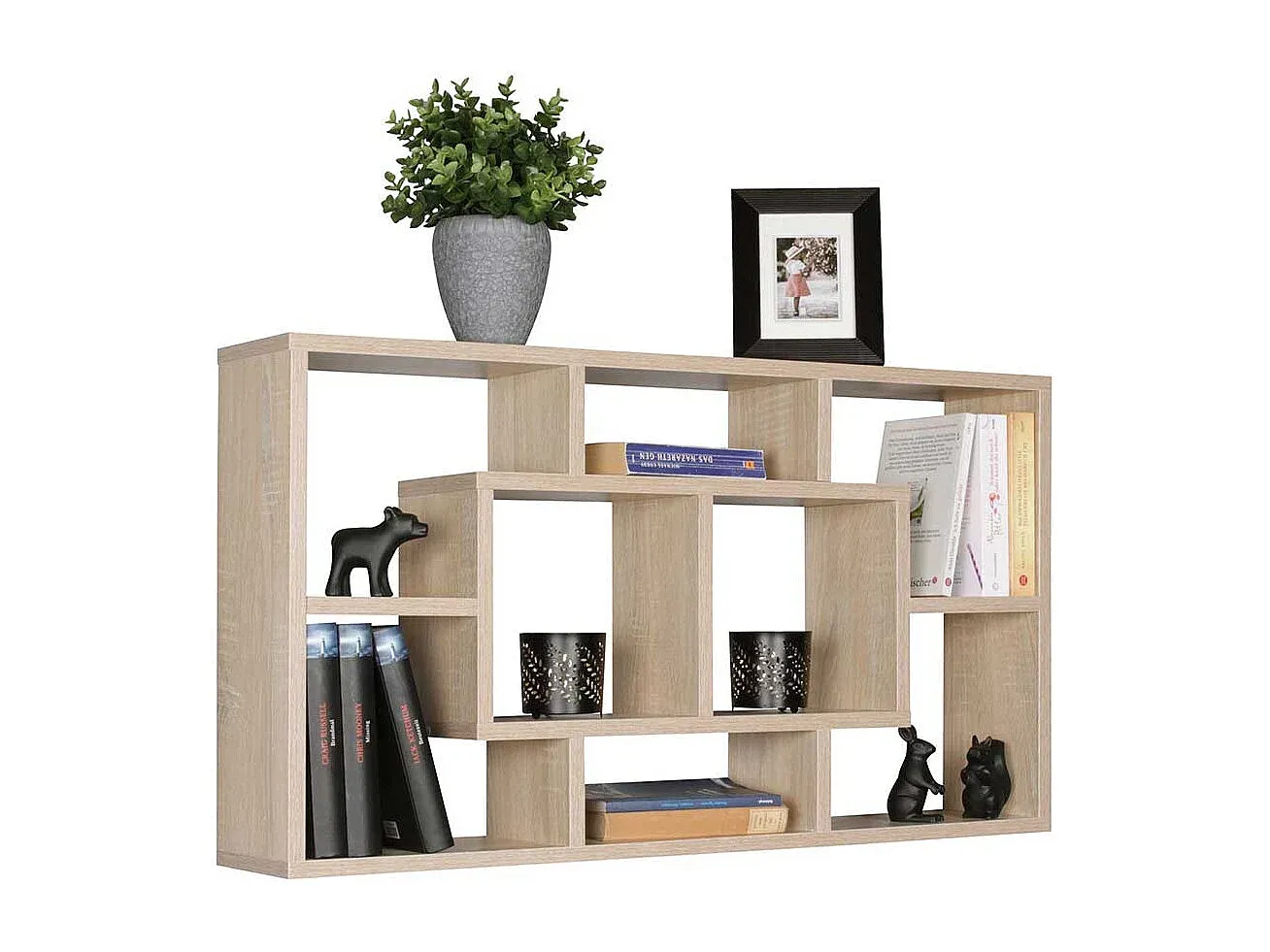Wohnzimmer und Flur,Wohnzimmermöbel,Wandregal-HOMELORAE