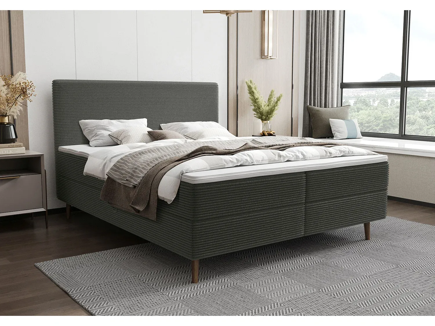 Schlafzimmer,Bereich Bett,Boxspringbett-HOMELORAE