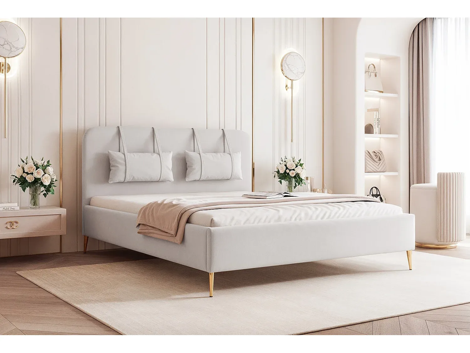Schlafzimmer,Bereich Bett,Bett mit Bettkasten-HOMELORAE