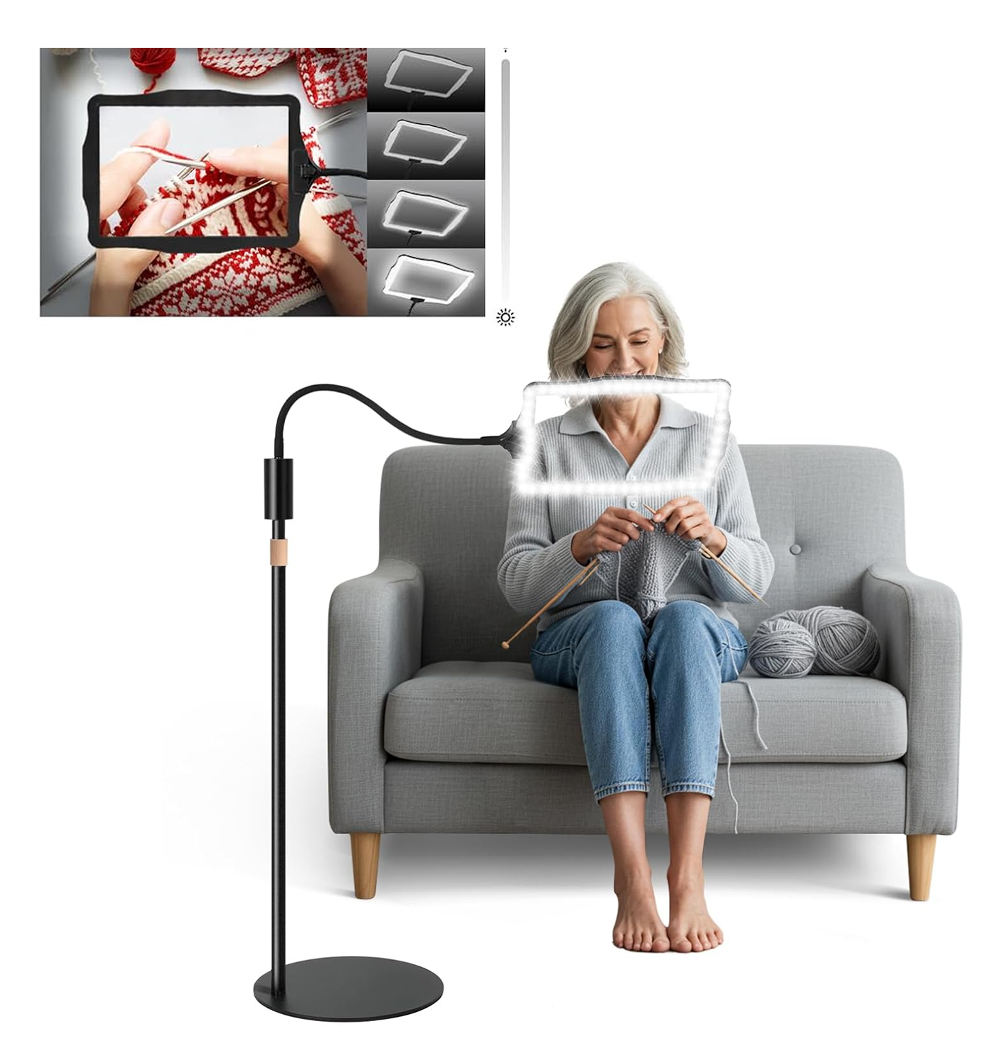 Olvinn Hands Free Floor Magnifying Glass