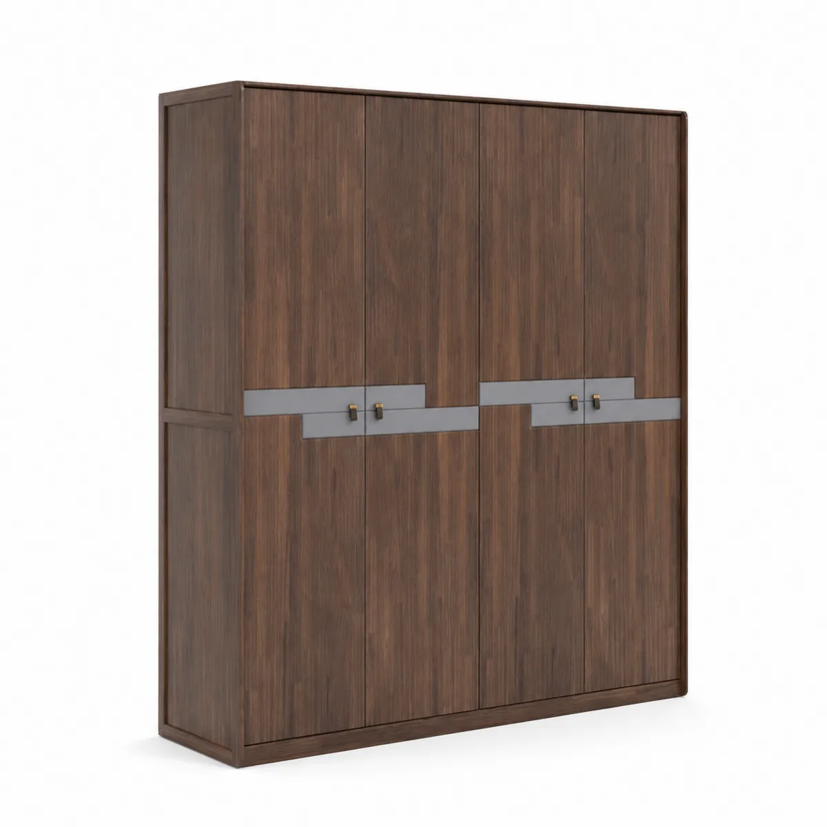 Armario de Madera con Asas Metálicas 200cm x 180cm x 60cm