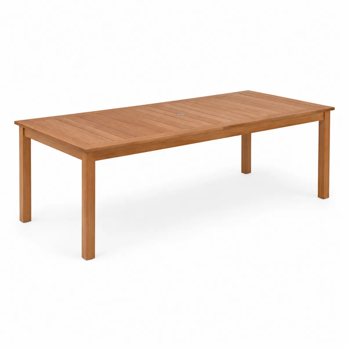 Mesa de comedor de exterior de madera de teca 200x100x75 cm