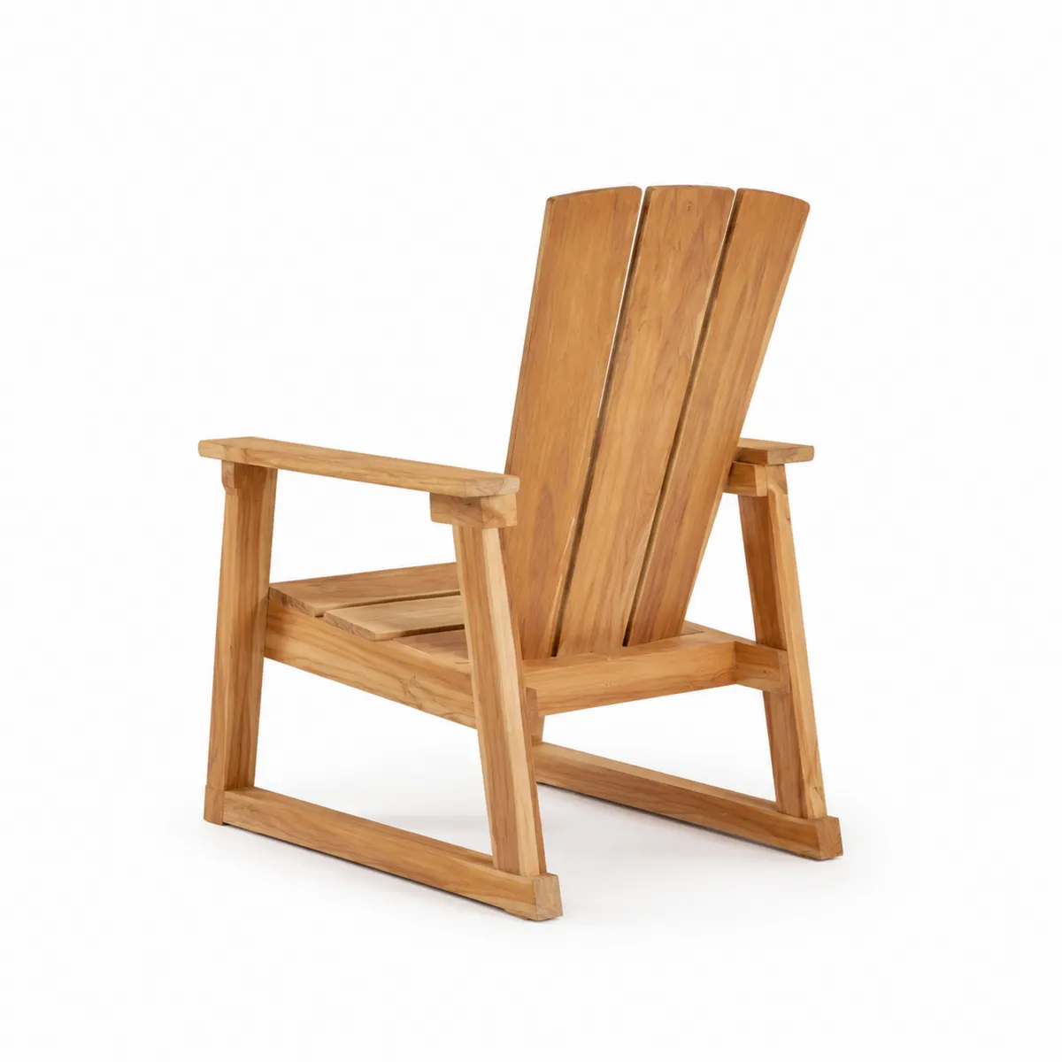 Silla Adirondack de Madera de Teca para Exterior