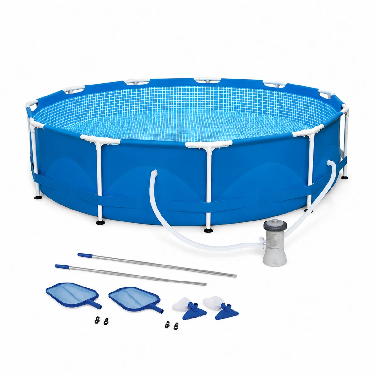 Piscina desmontable de acero y PVC de 360 cm x 90 cm