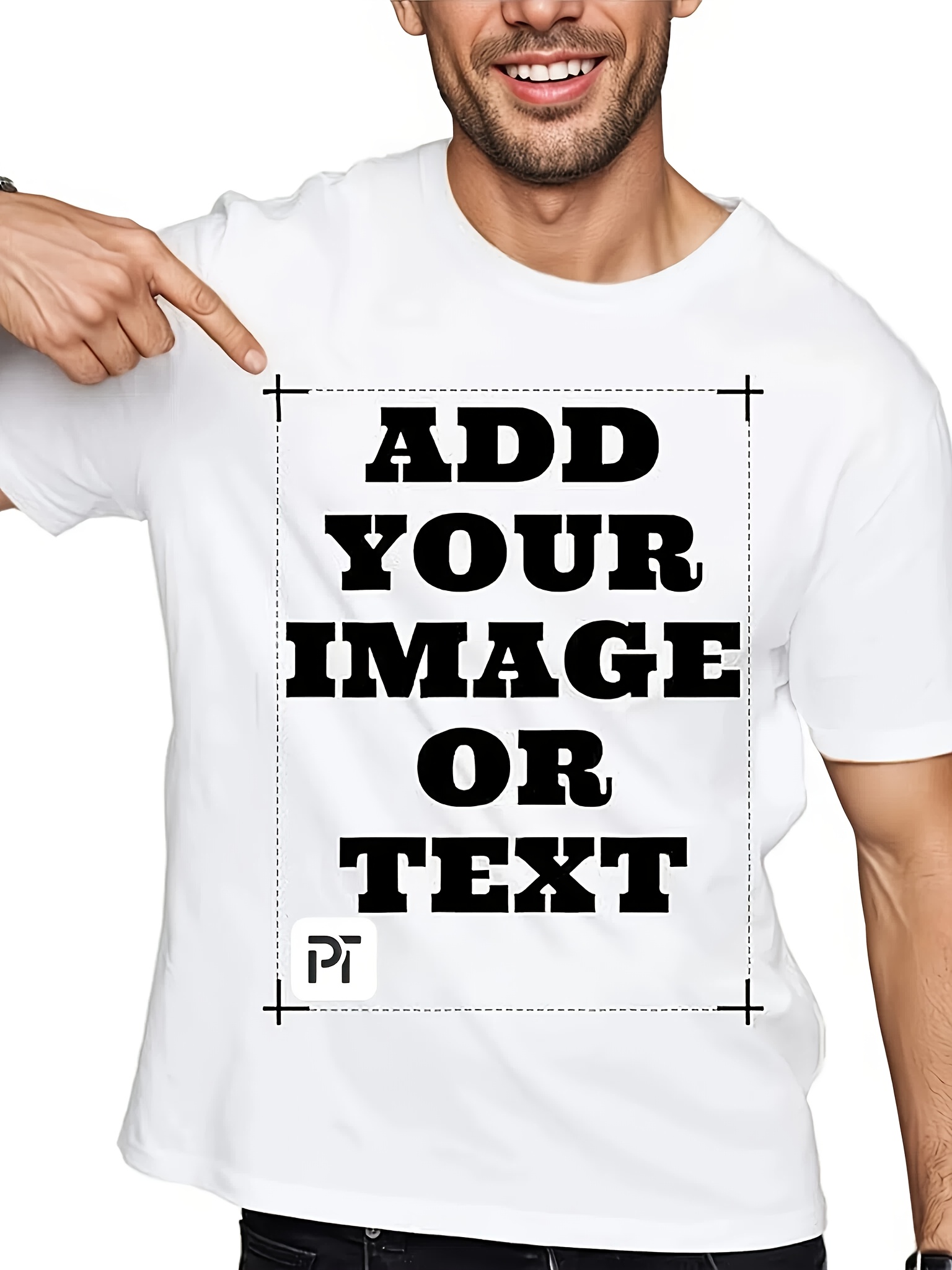 Personalized Custom Men's T-Shirts, Casual Short-Sleeve Custom Printed Tees.Graduation Season - Your Text/Images/Family Photos/Pet Photos/Company Logos/Work Uniforms/Couples/Friends, Anniversaries/Thanksgiving/Easter