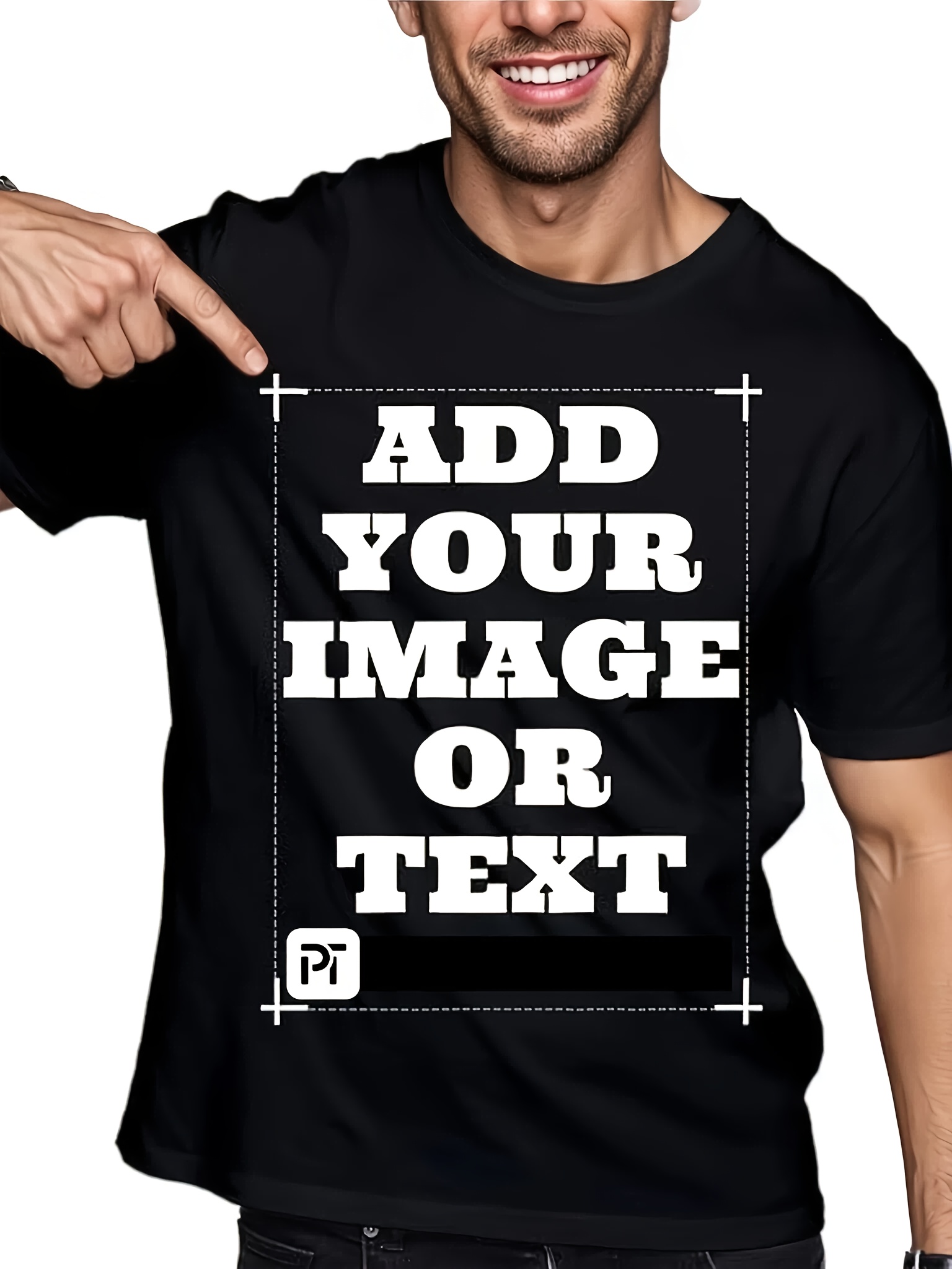 Personalized Custom Men's T-Shirts, Casual Short-Sleeve Custom Printed Tees.Graduation Season - Your Text/Images/Family Photos/Pet Photos/Company Logos/Work Uniforms/Couples/Friends, Anniversaries/Thanksgiving/Easter