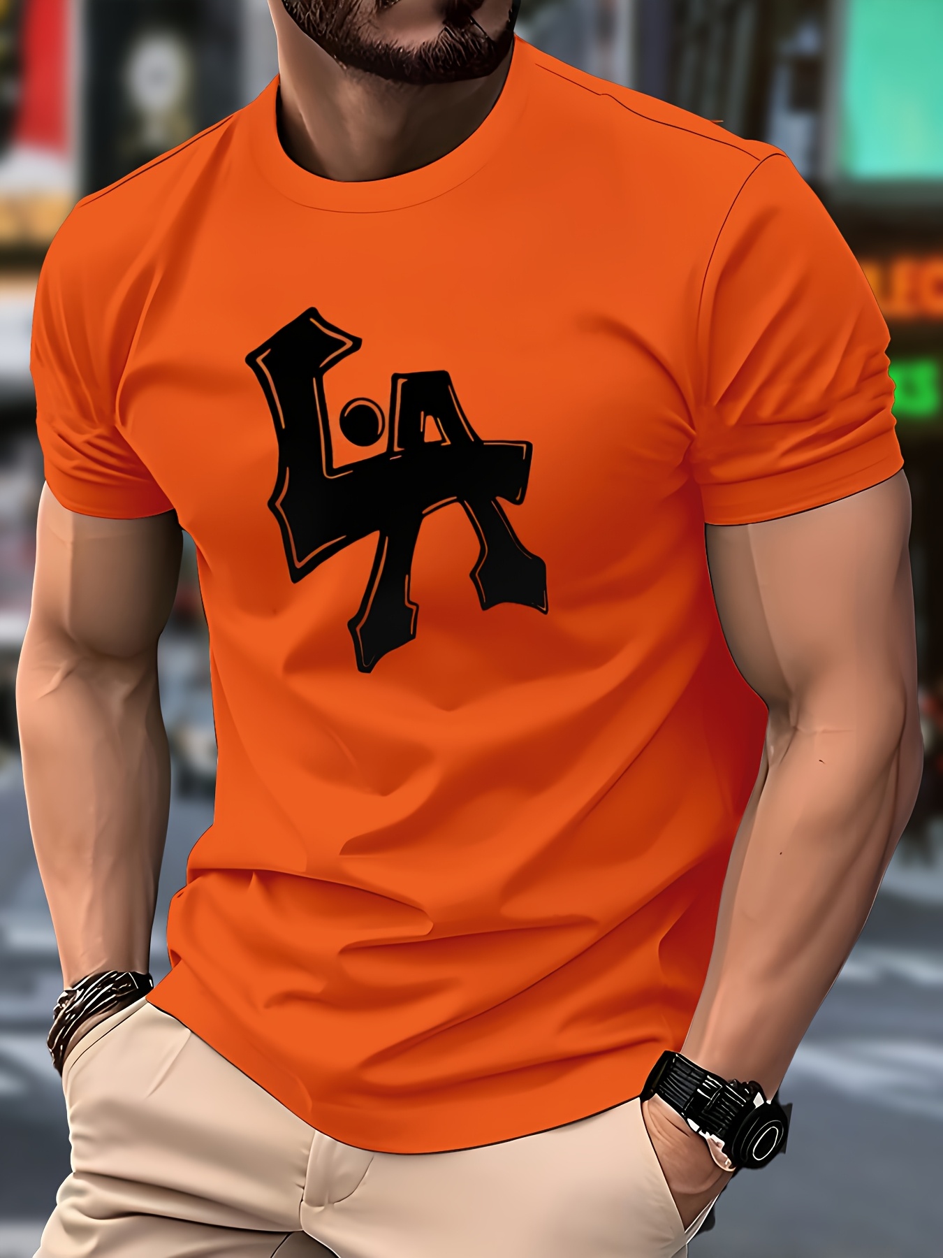 Men'S Fashion Casual Print T-Shirt