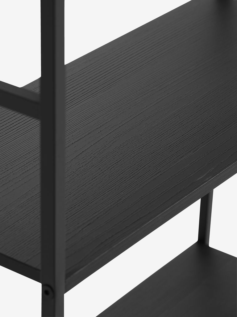 Shelving unit ASTRUP 4 shelves black