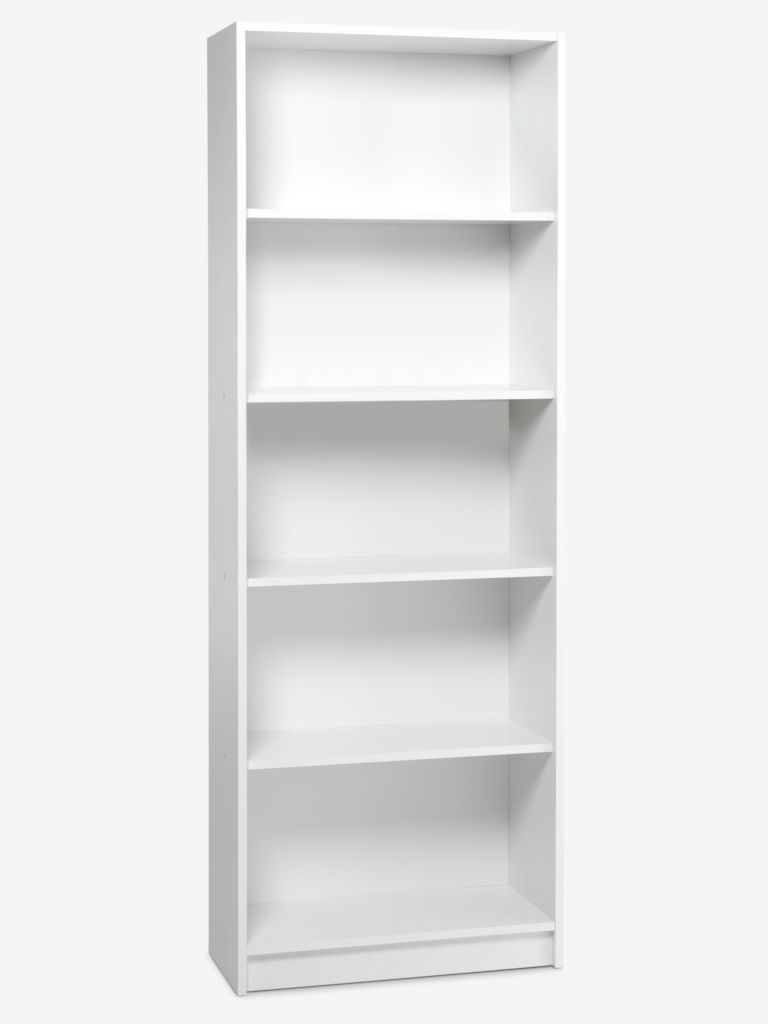 Bookcase HORSENS 5 shelves wide warm oak colour