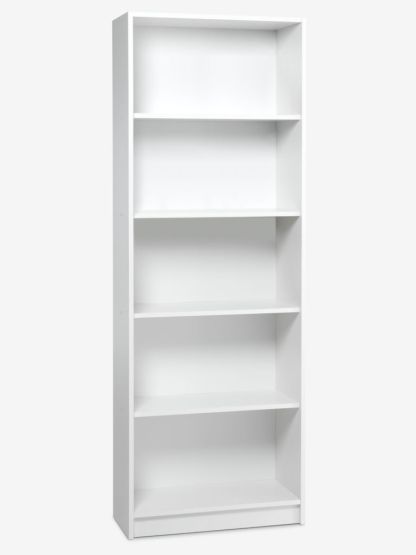 Bookcase HORSENS 5 shelves wide warm oak colour
