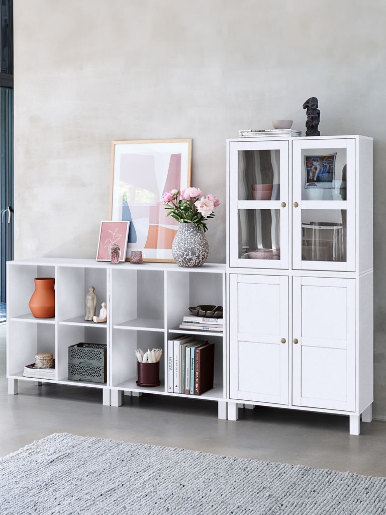 Wall unit module SKALS cabinet white