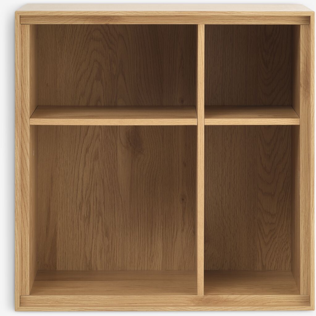 Wall unit module GEDSER bookcase warm oak colour