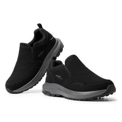 🔥Men's Wide Hiking Shoes Slip on Walking Shoes Trekking Trails Sneakers