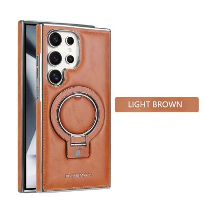Premium PU Leather Case with Magnetic Stand for Samsung