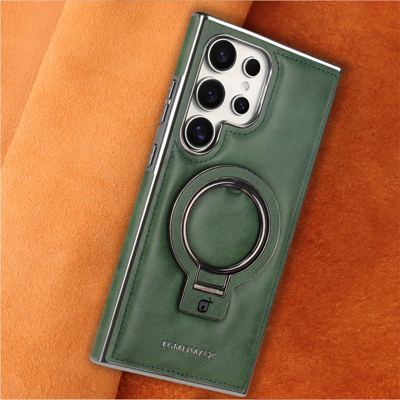 Premium PU Leather Case with Magnetic Stand for Samsung