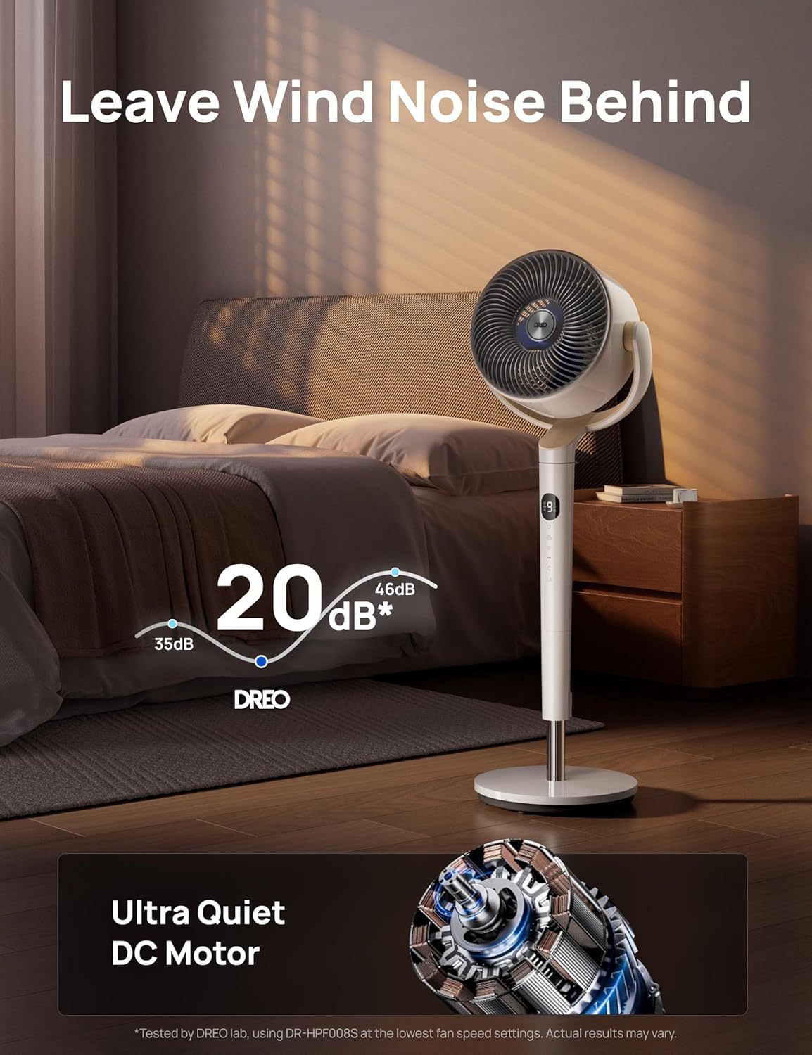  Smart Fan for Bedroom, 120° +120° Omni-Directional Oscillating Fans, 100ft Quiet Pedestal Fan with RGB Light, 9 Speeds, 6 Modes, 20dB, 8H Timer, Wi-Fi/Voice/Alexa, 35-40" Floor Fans with Remote