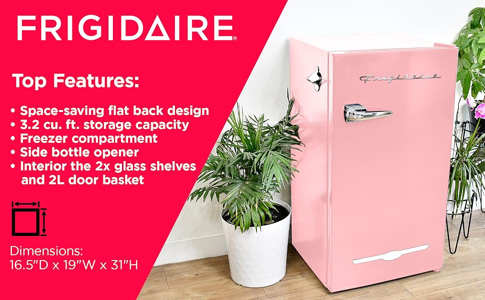 flat back design 3.2 cu. ft. storage capacity