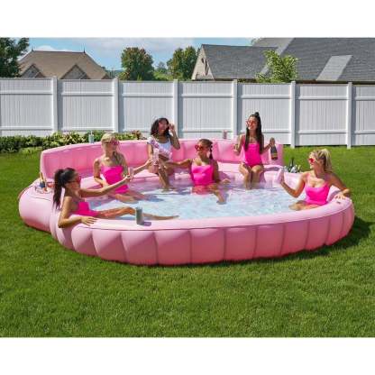 Oversized Inflatable Pool Sofa Lounge Float Multi Person Outdoor Water Couch
