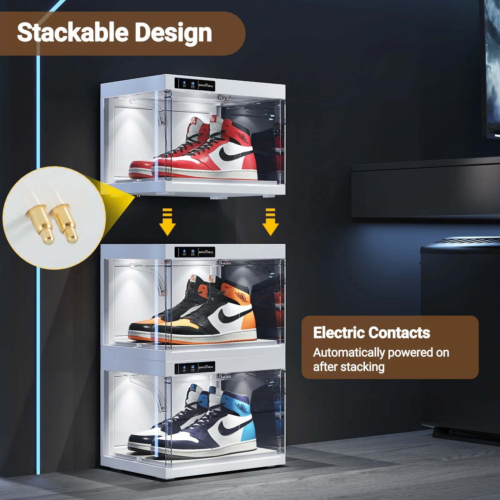 TUME SneakerBox - LED Display Case 4-Pack