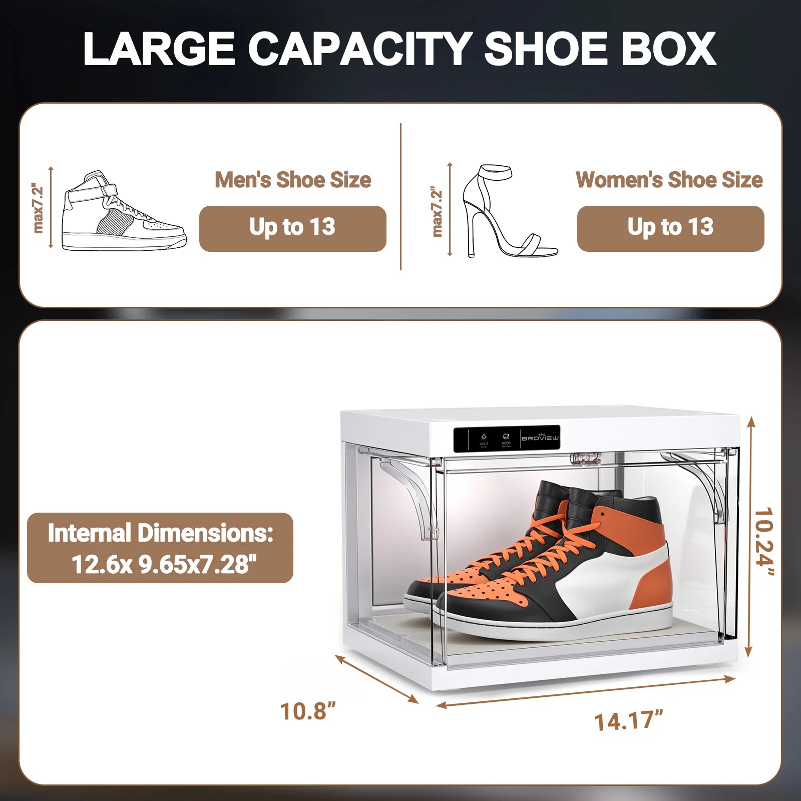 TUME SneakerBox - LED Display Case 4-Pack