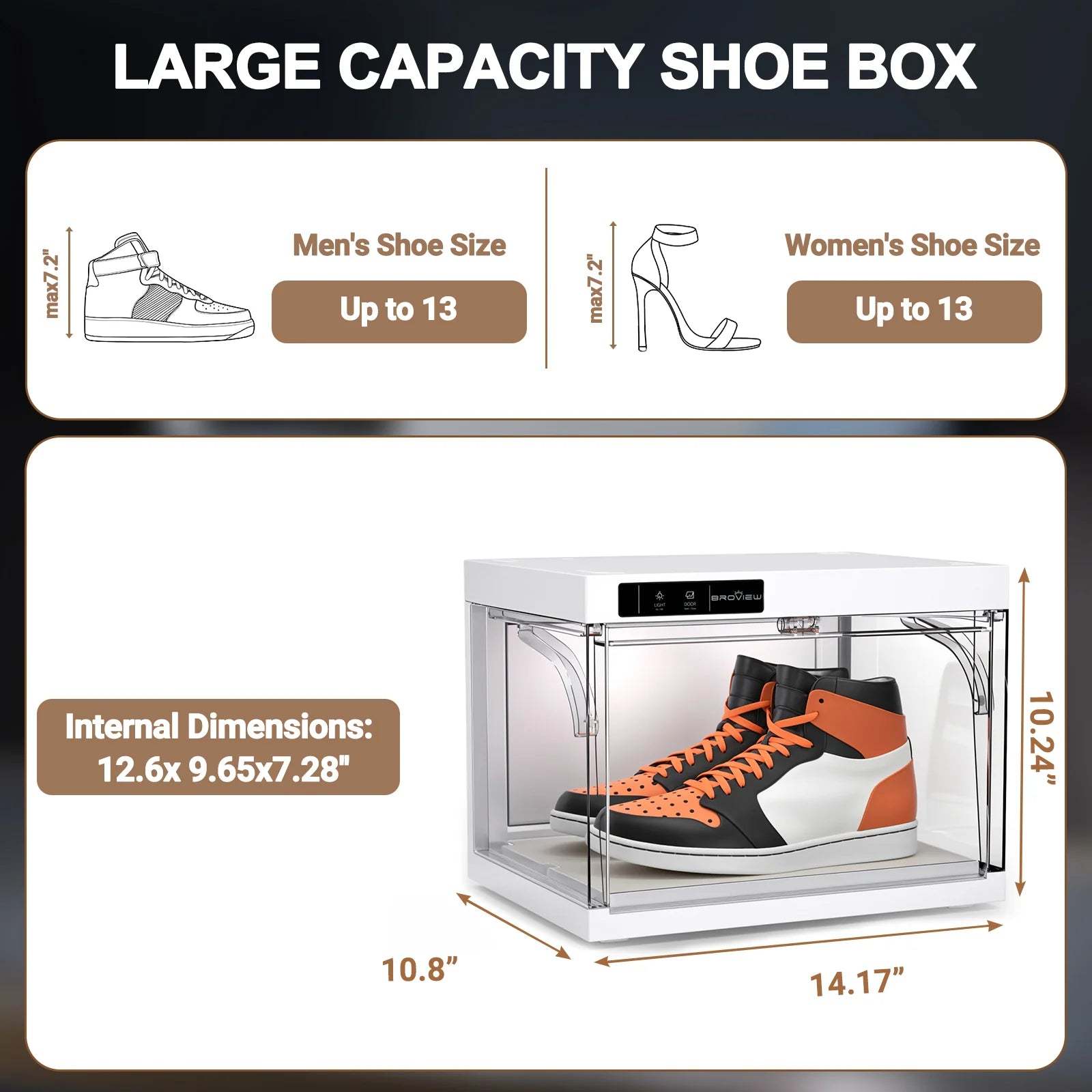 TUME SneakerBox - LED Display Case 4-Pack