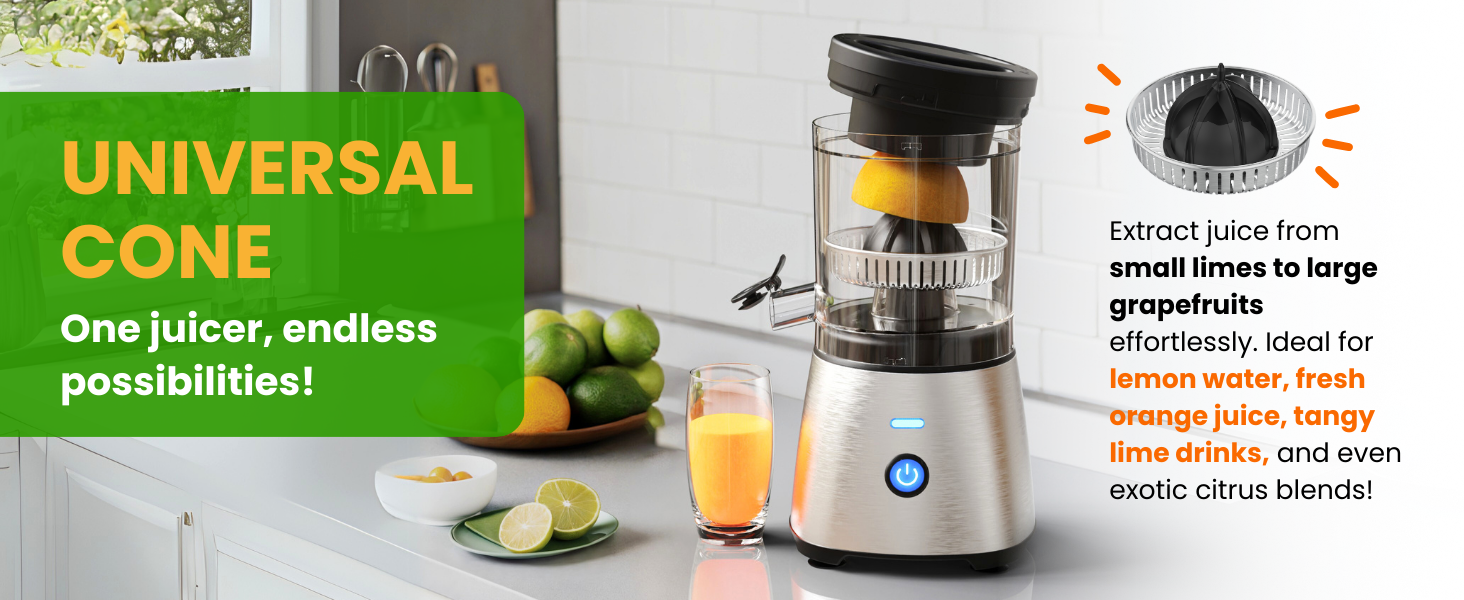 cool kitchen appliances electric squeezer interchangeable grapefruit stainless