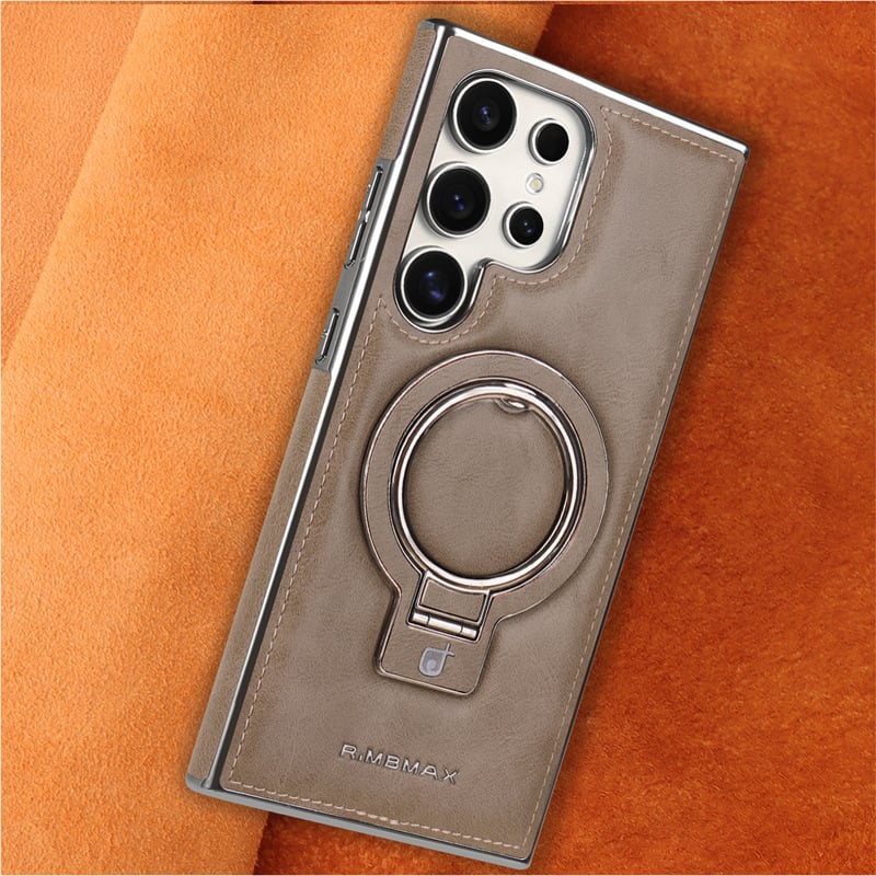 Premium PU Leather Case with Magnetic Stand for Samsung