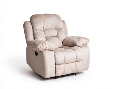 Fauteuil relax-tissu-métal-94x90x101 cm-beige-style contemporain-Cozyuploft