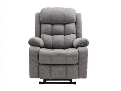 Fauteuil relax-tissu-métal-95x89x106 cm-gris-style moderne-Cozyuploft