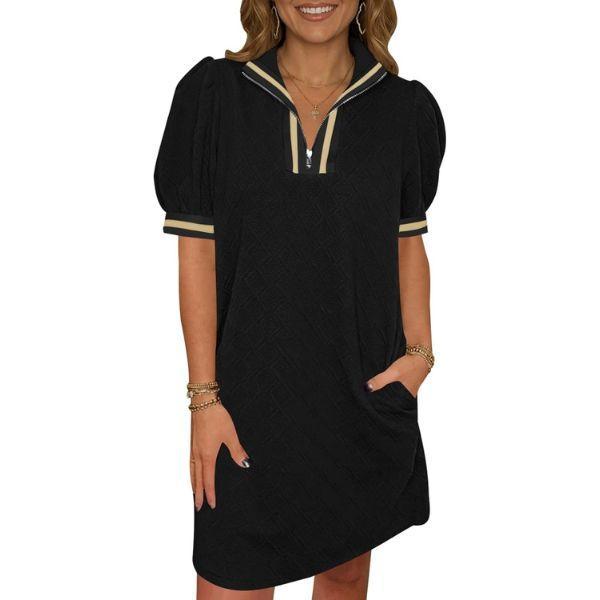 Women's Summer Puff Sleeve Mini Dress