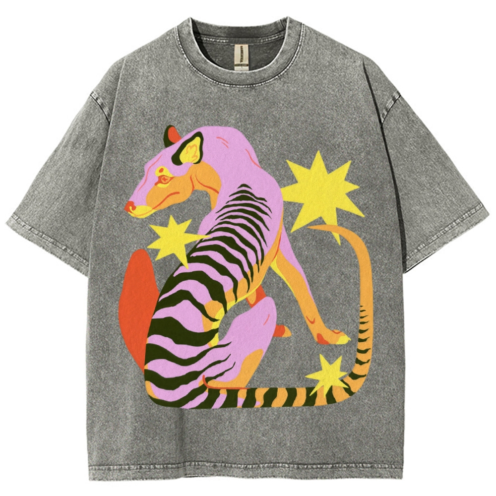 The Thylacine Unisex Vintage Washed Tee