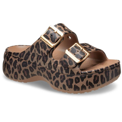 Bestideasell Women's Saturday Metallic Buckle Platform Sandals
