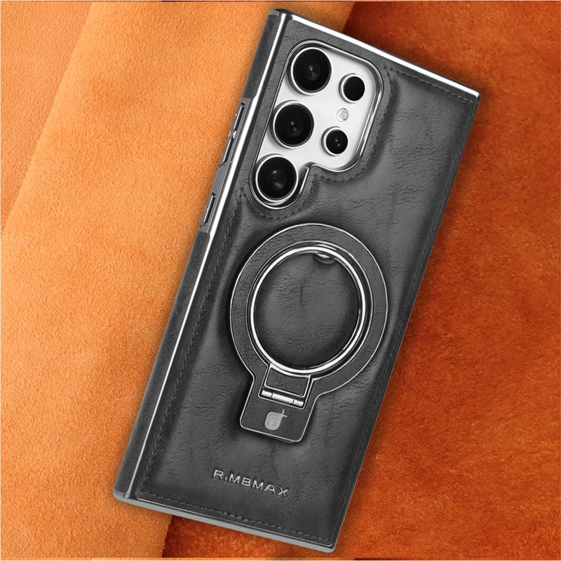 Premium PU Leather Case with Magnetic Stand for Samsung