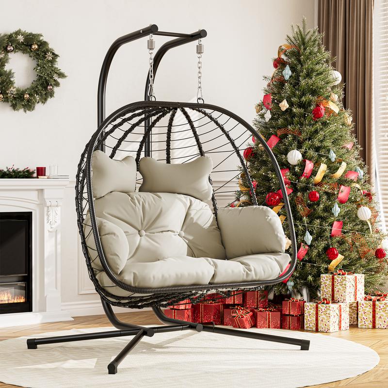 Bestideasell© Double Hanging Egg Chair