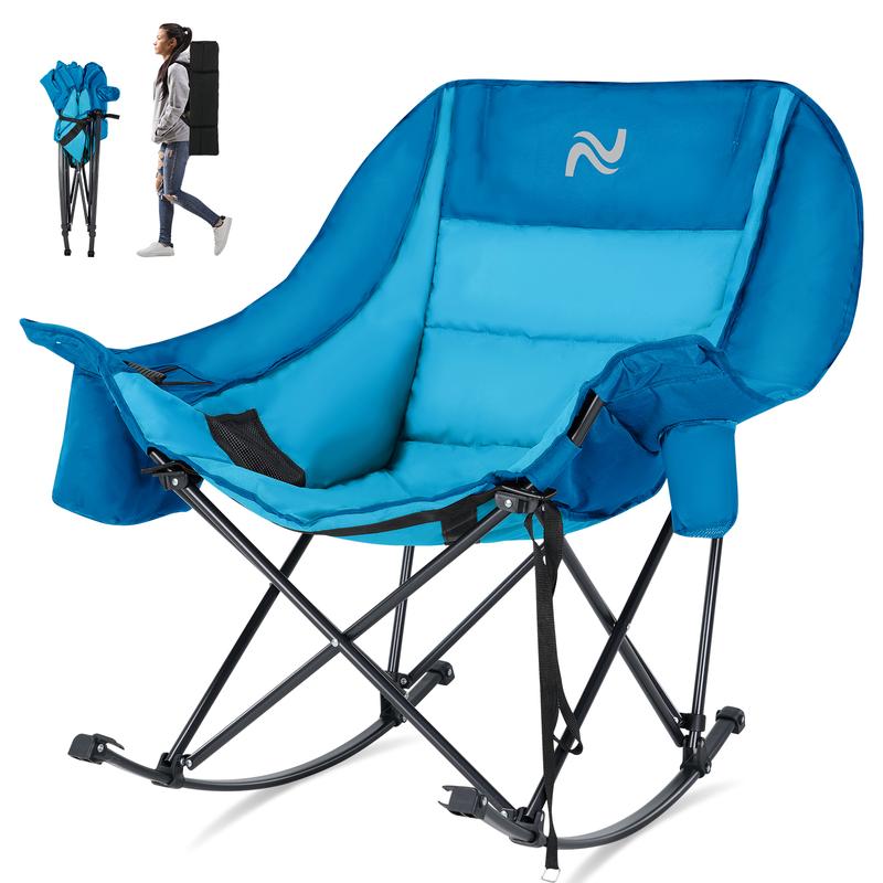 🔥HOT SALE🔥Oversized Rocking Camping Chair - Duty 400 LBS 