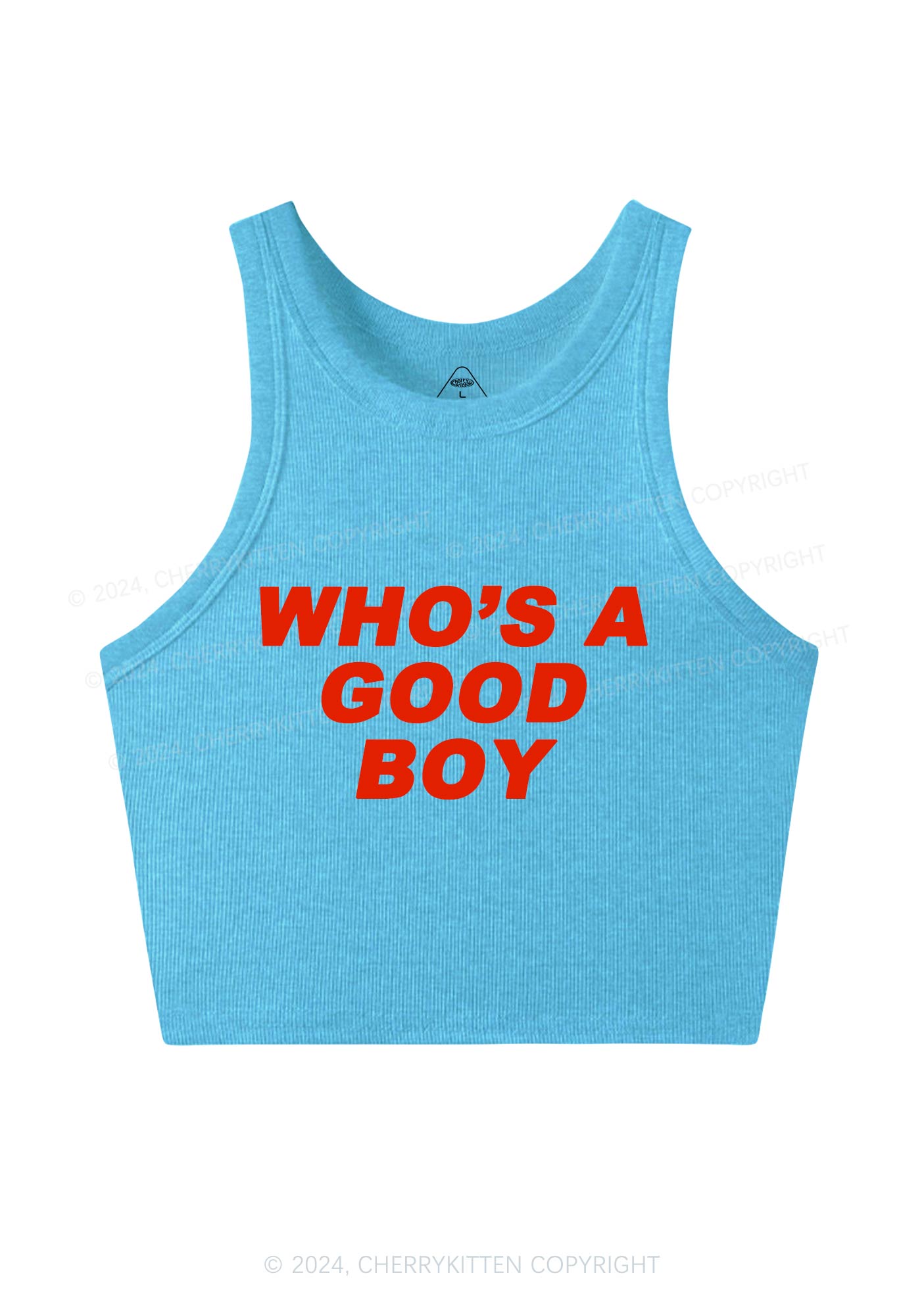 Who's A Good Boy Y2K Crop Tank Top 